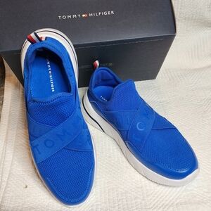Tommy Hilfiger Blue Fina Slip-On Sneakers Women's Size 10M New